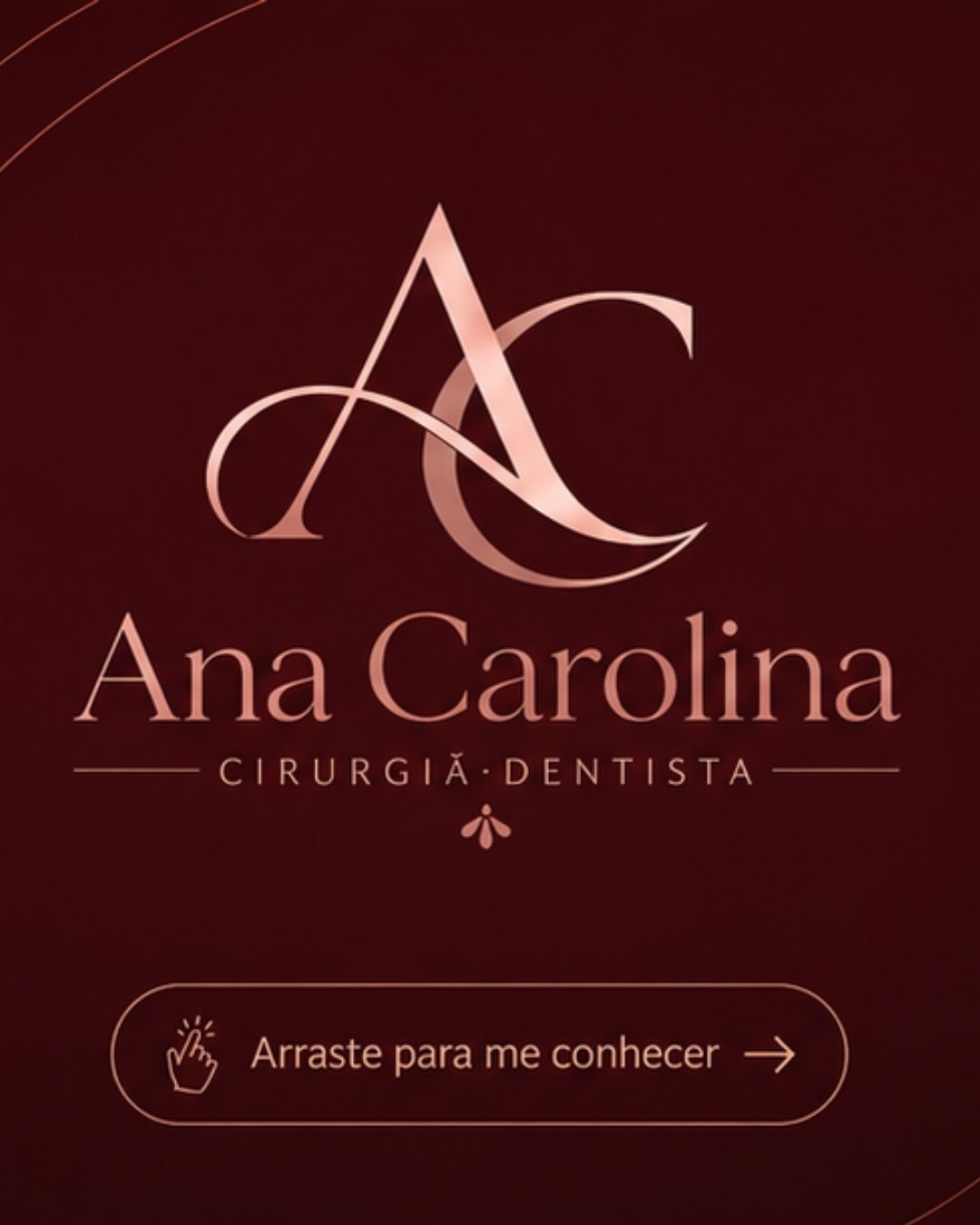 Publicação de boas-vindas com a identidade da marca